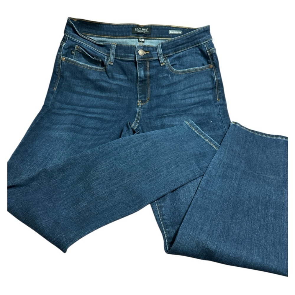 Judy Blue Straight Leg Blue Jeans Classic Style